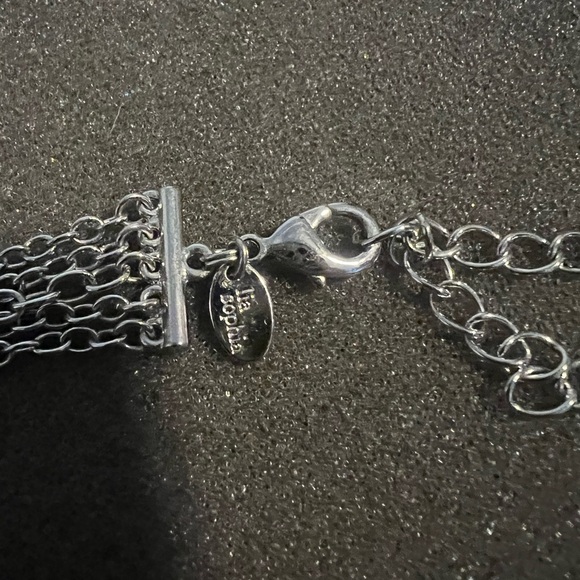 Lia Sophia Multi-Strand Pink and Blue Necklace - Picture 3 of 3